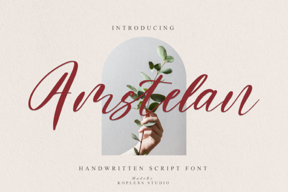 Amstelan: Elevate Your Designs with Elegant Script Typography