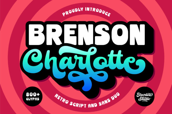 Brenson Charlotte: The Retro Duo That Brings Bold Energy to Your Designs