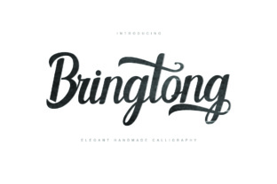 Bringtong: A Modern Script with Hot Rod Roots