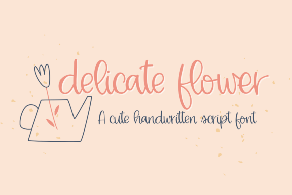 Delicate Flower: A Whimsical Script for Playful Designs