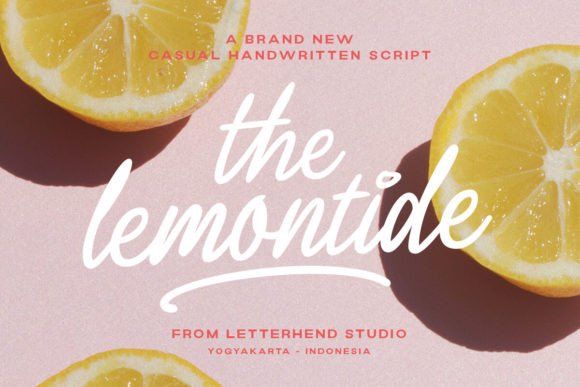 Lemontide: A Friendly Script for Modern Designs
