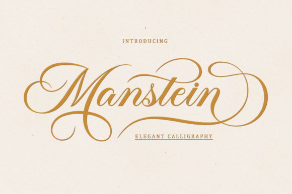 Manstein: The Stylish Slim Script for Modern Branding