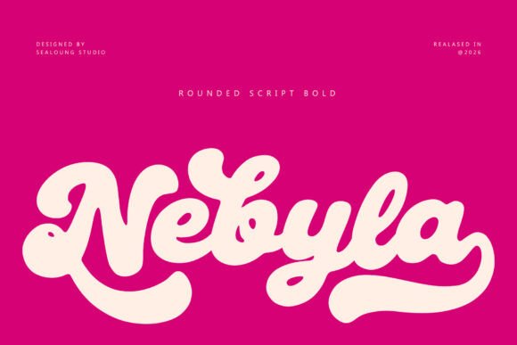 Nebyla: The Bold Rounded Script That Brings Personality to Design