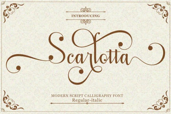 Scarlotta: Elevating Brand Identity with Elegant Typography