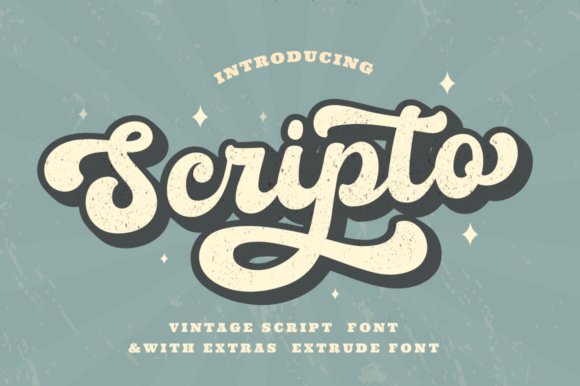 Scripto: The Retro Script That Elevates Every Design