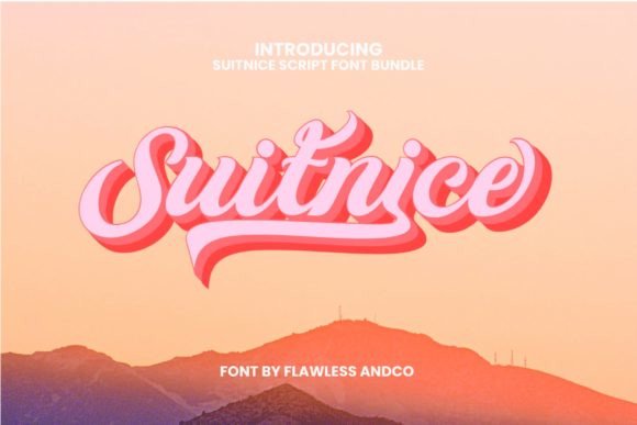 Unleash Retro Vibes with Suitnice: The Ultimate Script Font for Modern Creatives