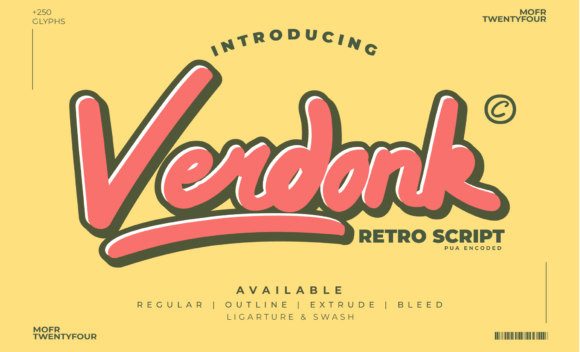 Unveiling Verdonk: How a Bold Retro Script is Reshaping Creative Identity